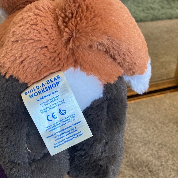 Build-A-Bear Fox Plush - Brown, White, and Gray - Picture 4 of 4